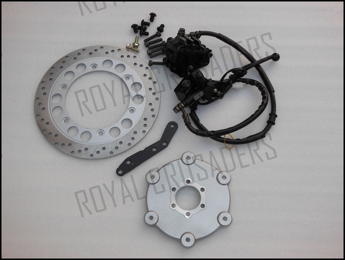 NEW ROYAL ENFIELD COMPLETE FRONT DISC BRAKE ASSEMBLY eBay