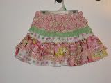 Twirly layered Pink Garden Skirt size 2