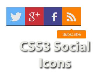 CSS3 sosial icon tooltip hover