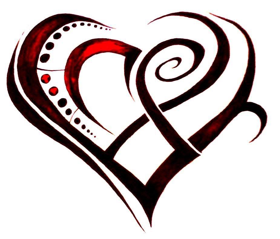 heart tattoo ideas. Tribal Heart Tattoo Design