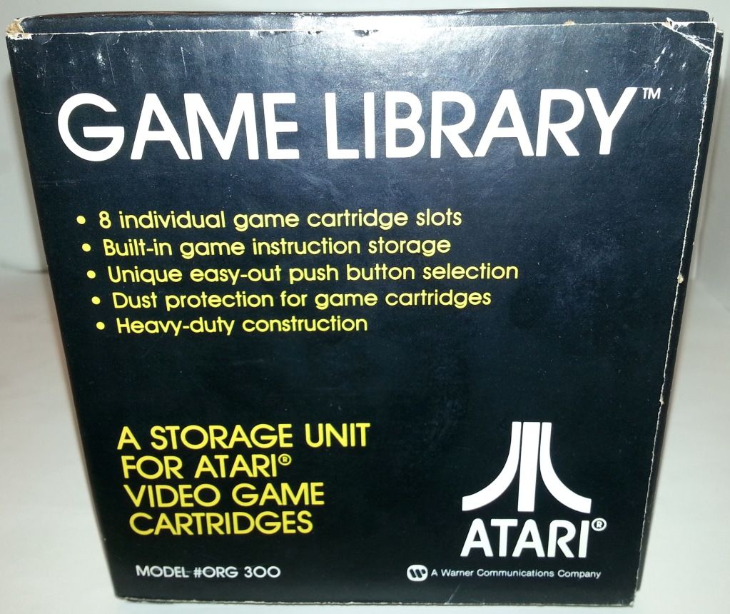 *GENUINE* Atari 2600 Game Library 8 Cartridge holder Storage *NEW OPEN
