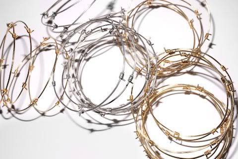 tom binns,jewellery,jewelry,barbed wire bracelets