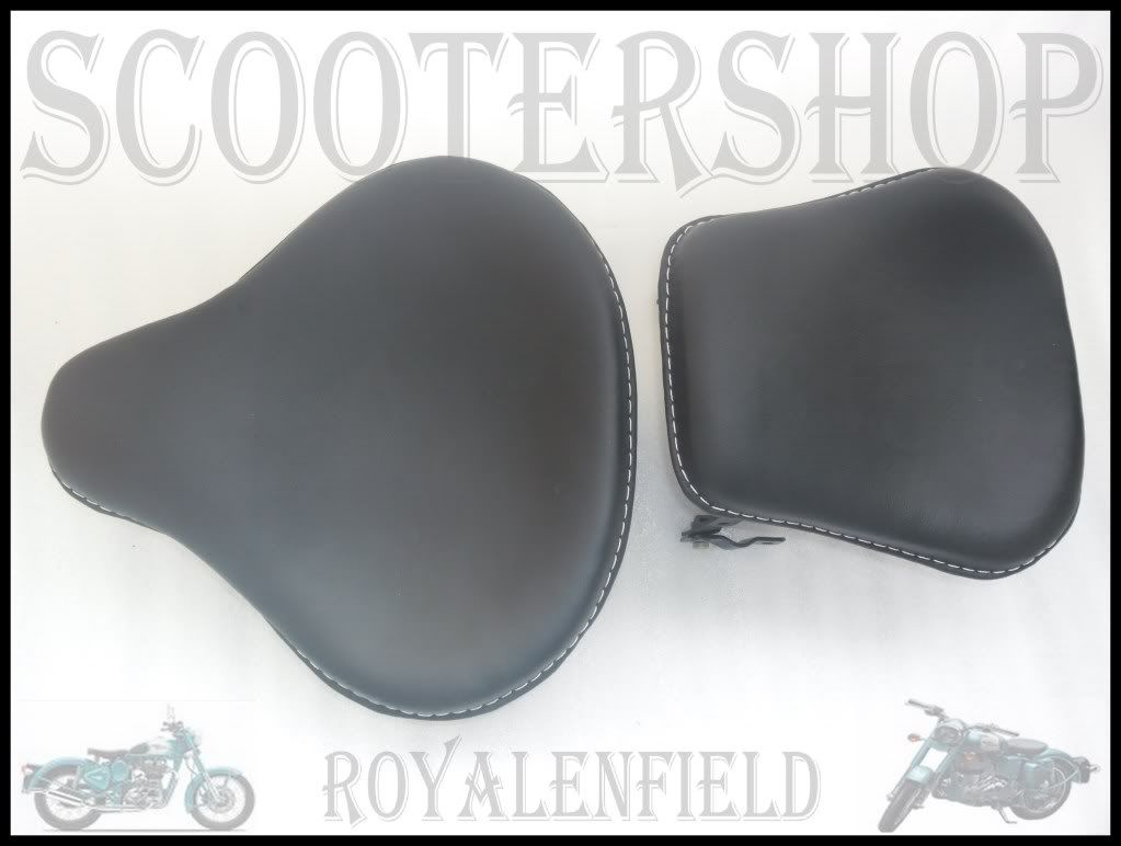 ROYAL ENFIELD NEW AMERICAN STYLE BLACK LEATHER SEATS  