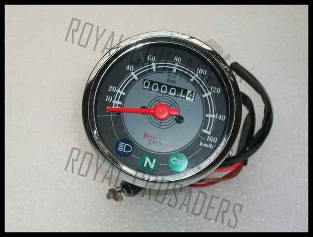 ROYAL ENFIELD GREY SPEEDOMETER 0 160KMHR  