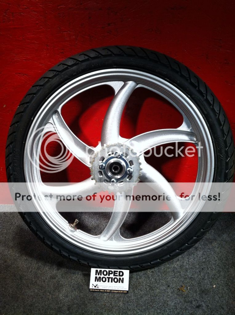 New 2013 Tomos Sprint 6 Star Rear Wheel Rim Tire Sprocket 1 5x16 Moped Motion