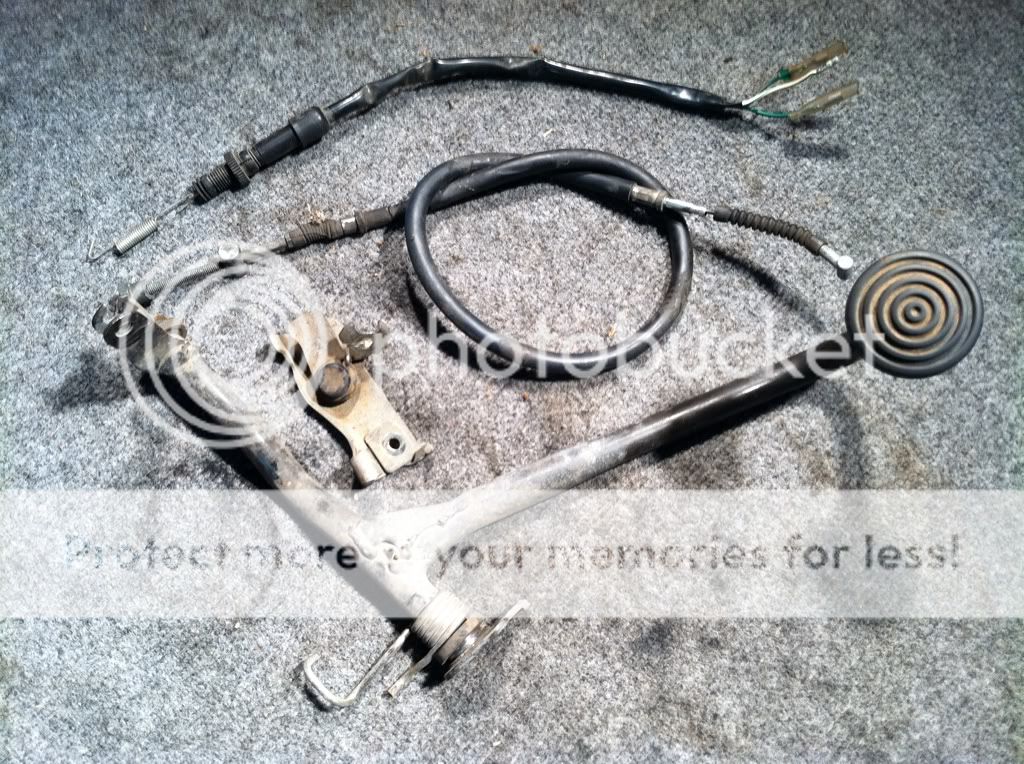 1986 Honda Elite 150 CH150D Rear Foot Brake Assembly Cable Lever Moped